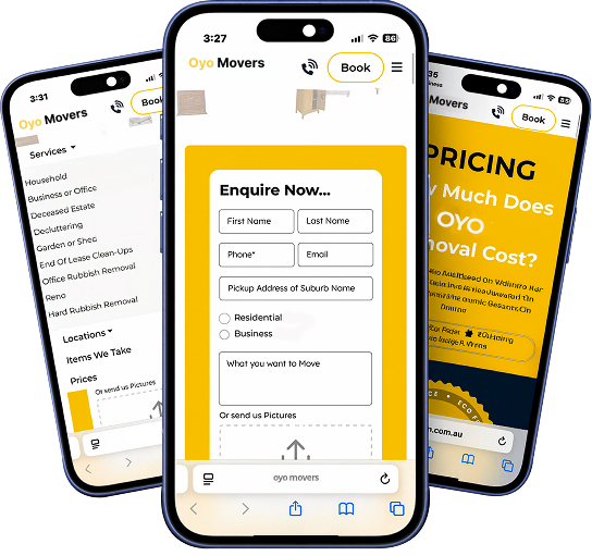 OYO Mover App Screens
